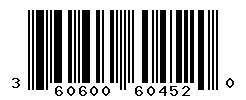 UPC barcode number 3606000604520