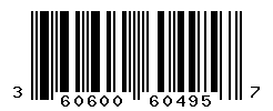 UPC barcode number 3606000604957