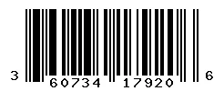 360734179206 barcode