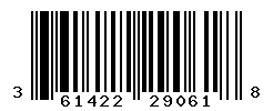 UPC barcode number 3614226290618