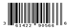 UPC barcode number 3614226905666