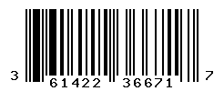 UPC barcode number 3614228366717