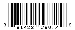 UPC barcode number 3614228366779