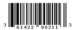 UPC barcode number 3614228902113