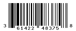 UPC barcode number 3614229483758