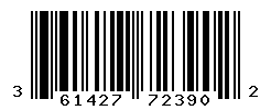 UPC barcode number 3614270723902
