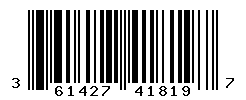 UPC barcode number 3614271418197