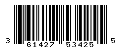 UPC barcode number 3614271534255