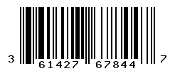 UPC barcode number 3614271678447