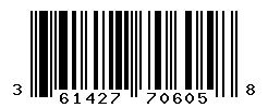 UPC barcode number 3614271706058