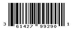 UPC barcode number 3614271992901