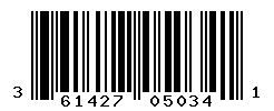 UPC barcode number 3614272050341