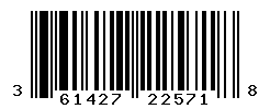 UPC barcode number 3614272225718