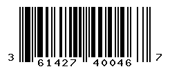 UPC barcode number 3614272400467