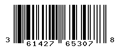 UPC barcode number 3614272653078