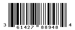 UPC barcode number 3614272889484