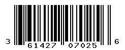 UPC barcode number 3614273070256