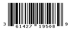 UPC barcode number 3614273195089