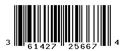 UPC barcode number 3614273256674