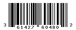 UPC barcode number 3614273604802
