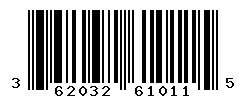 UPC barcode number 362032610115