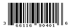 UPC barcode number 3661163904016