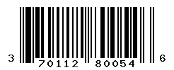 UPC barcode number 3701129800546