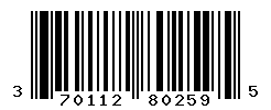 UPC barcode number 3701129802595