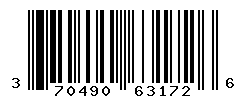 UPC barcode number 370490631726