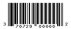 UPC barcode 370729000002