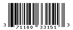 UPC barcode number 371180331513
