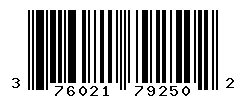 UPC barcode number 3760212792502