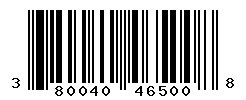 UPC barcode number 380040465008