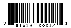 upc 381519000171 barcode image