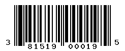 upc 381519000195 barcode image