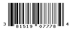 UPC barcode number 381519077784