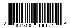 UPC barcode number 381519181214