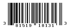 UPC barcode number 381519181313