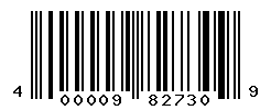 UPC barcode number 400009827309