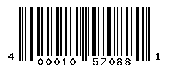 UPC barcode number 400010570881