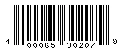 UPC 400065302079 barcode image
