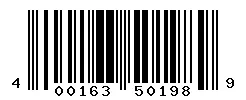 UPC barcode 4001638501989