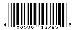 UPC barcode number 4005800137655