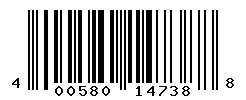 UPC barcode number 4005800147388