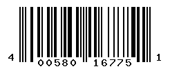 UPC barcode number 4005800167751