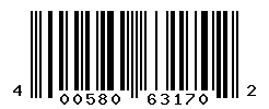 UPC barcode number 4005800631702