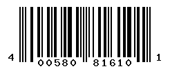 UPC barcode number 4005808816101