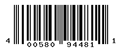 UPC barcode number 4005808944811