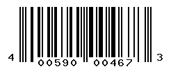UPC barcode number 4005900004673