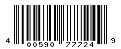 UPC barcode number 4005900777249